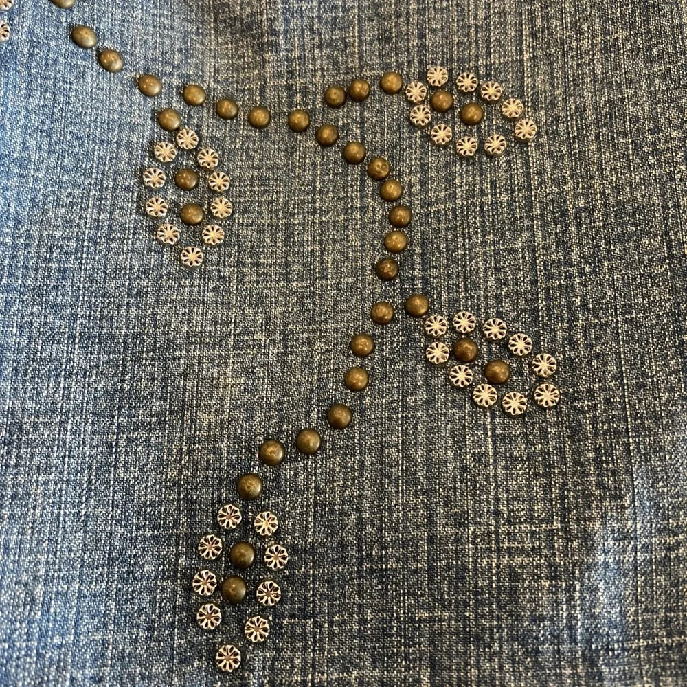STREETS AHEAD Bejeweled‎ Bootcut Flared Boho Western Jeans Women's 32 x 30.5 USA